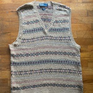 NWOT Polo Ralph Lauren Silk Sweater Vest XL